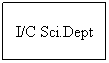 Text Box: I/C Sci.Dept
