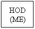Text Box: HOD (ME)
