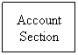 Text Box: Account Section
